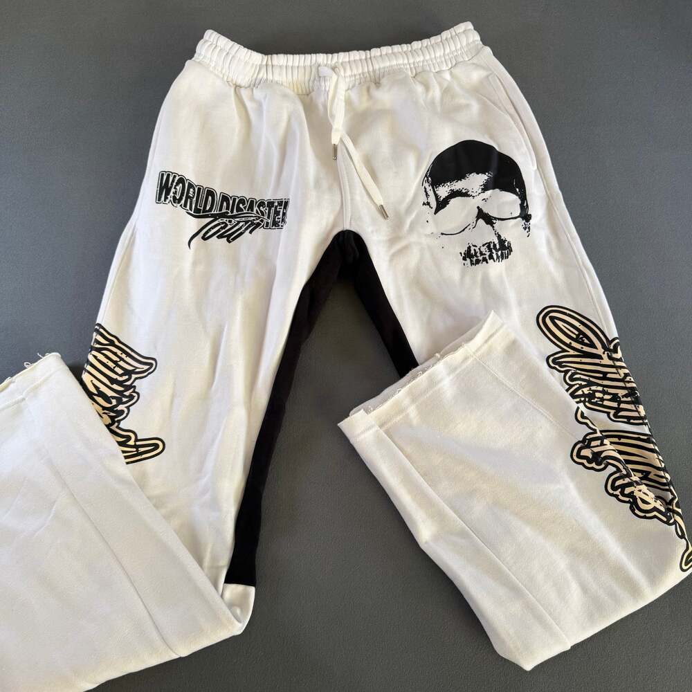 Storm Worldwide "World Disaster Tour" Split-Panel Wide Leg Sweatpants XL